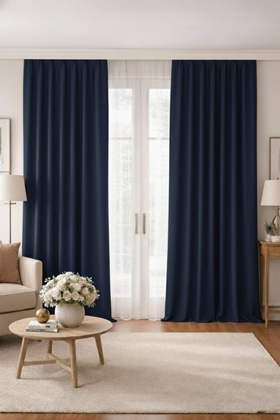 Lüks 1. sınıf RWÜ Blackout Düz Dikim fon perde